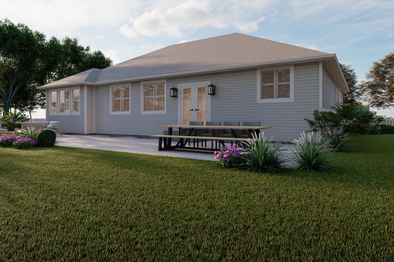 House Design - Exterior - Rear Elevation for Traditional House Plan #1060-188 - 3 bed, 2 bath