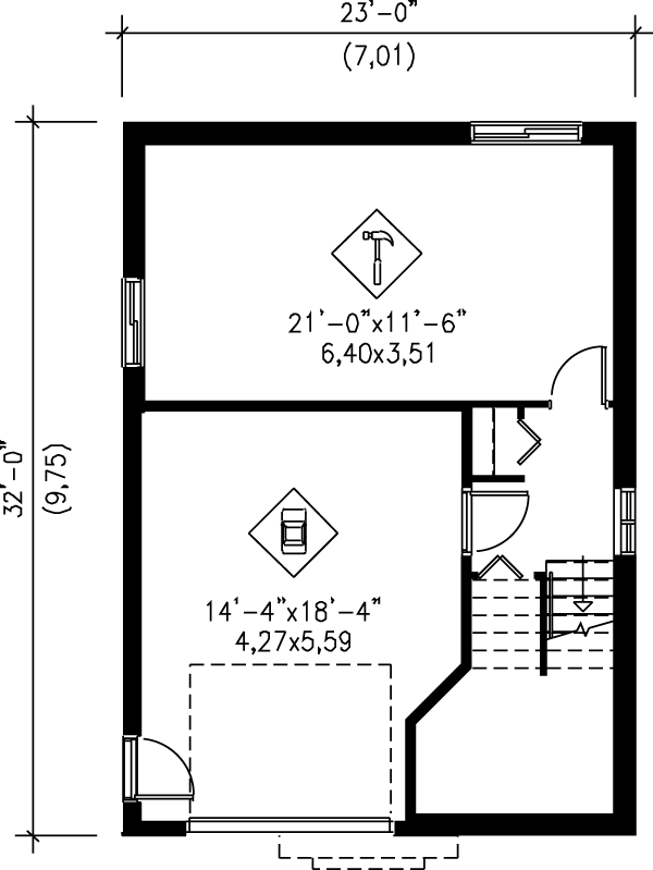 Victorian Floor Plan - Lower Floor Plan #25-2030