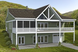 Farmhouse Exterior - Front Elevation Plan #932-985