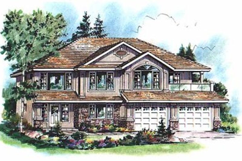 Home Plan - European Exterior - Front Elevation Plan #18-265