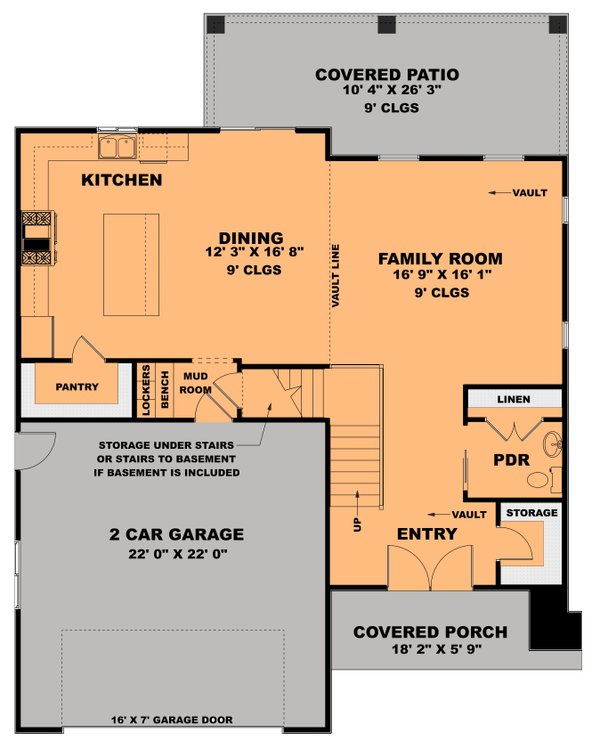 Dream House Plan - Modern Floor Plan - Main Floor Plan #1111-41