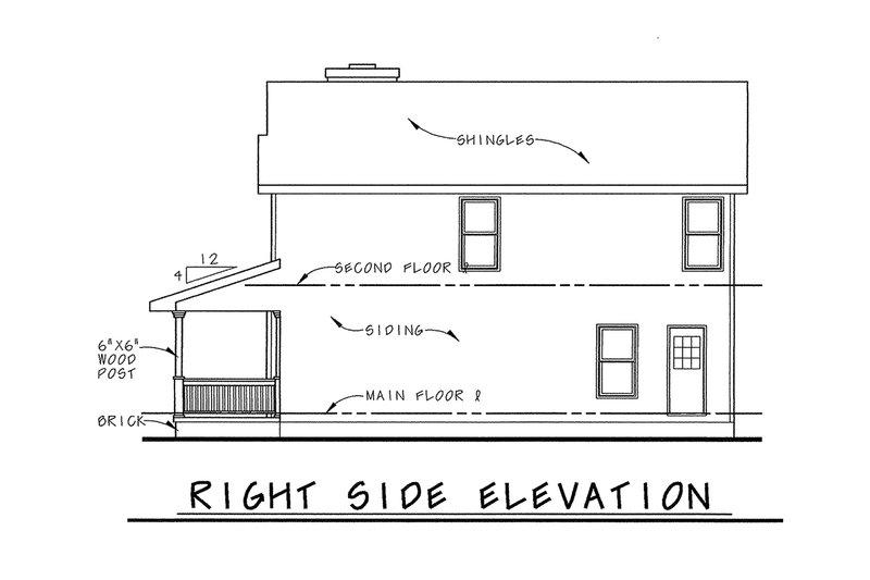 Dream House Plan - Exterior - Other Elevation 1 for Victorian House Plan #20-2469 - 3 bed, 2.5 bath