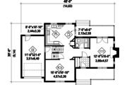 Country Style House Plan - 3 Beds 1 Baths 1816 Sq/Ft Plan #25-4682 