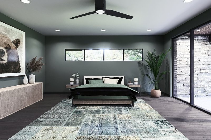 House Design - Interior - Master Bedroom for Contemporary House Plan #1095-1 - 4 bed, 3.5 bath