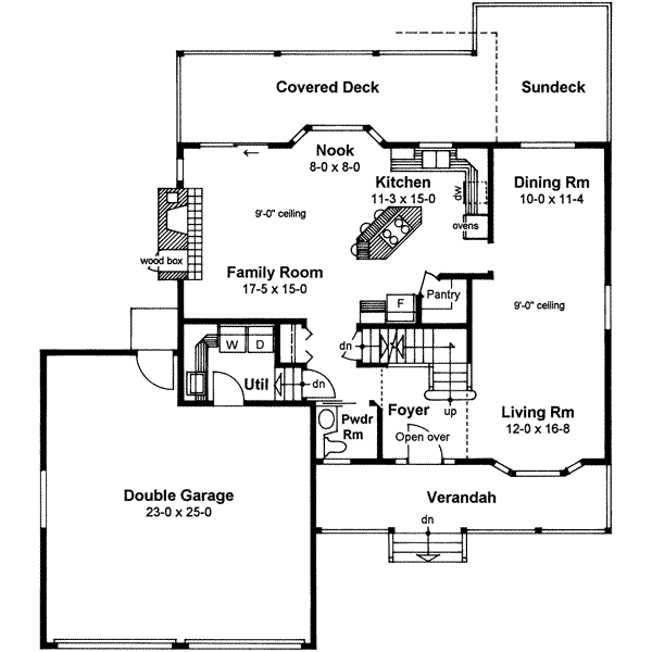 Country Floor Plan - Main Floor Plan #126-126