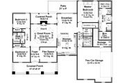 Traditional Style House Plan - 3 Beds 2.5 Baths 2067 Sq/Ft Plan #21-347 