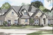 European Style House Plan - 4 Beds 4 Baths 4488 Sq/Ft Plan #17-524 