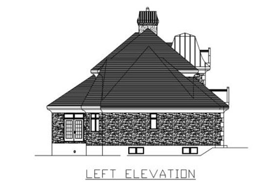 Exterior - Other Elevation for European House Plan #138-251 - 3 bed, 3 bath