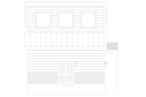 Exterior - Other Elevation for Modern House Plan #1060-363, 0 bath