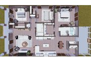 Craftsman Style House Plan - 3 Beds 2 Baths 1587 Sq/Ft Plan #44-234 