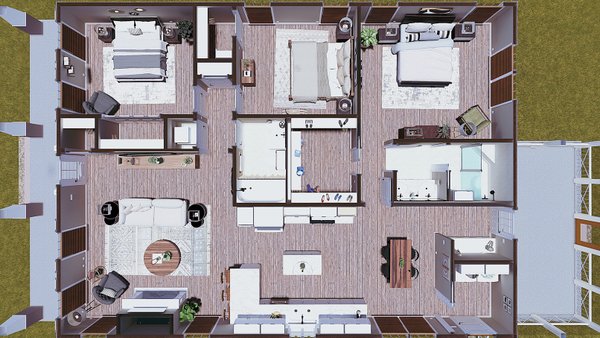 Craftsman Floor Plan - Other Floor Plan #44-234
