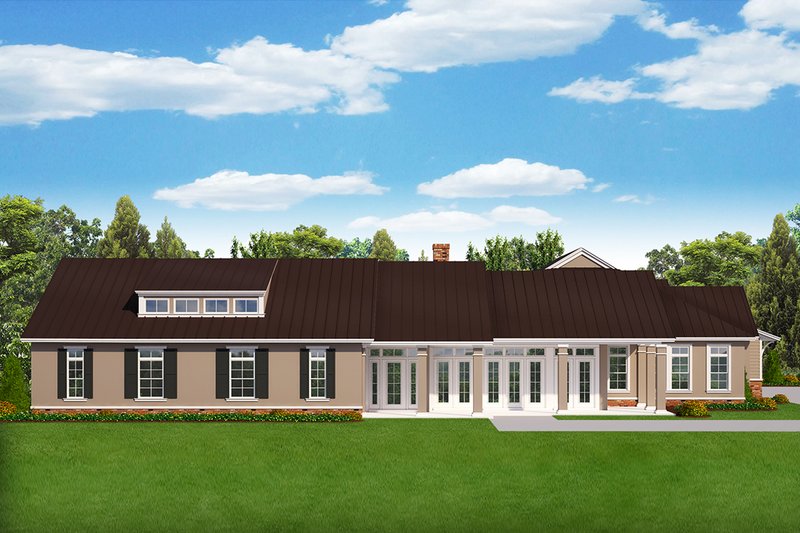 Architectural House Design - Country Exterior - Front Elevation Plan #1058-177