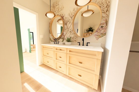 Interior - Master Bathroom for Farmhouse House Plan #126-296 - 1 bed, 1 bath