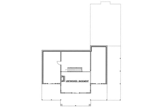Floor Plan - Lower Floor for Modern House Plan #117-385 - 2 bed, 2 bath