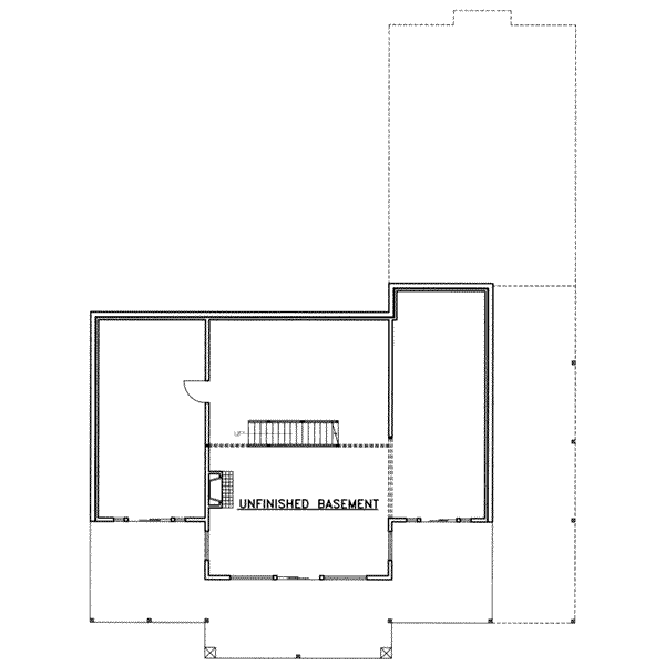 Modern Floor Plan - Lower Floor Plan #117-385
