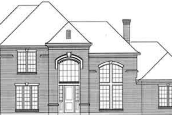 Exterior - Front Elevation for Traditional House Plan #141-109 - 4 bed, 4.5 bath