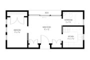 Modern Style House Plan - 1 Beds 1 Baths 370 Sq/Ft Plan #915-17 