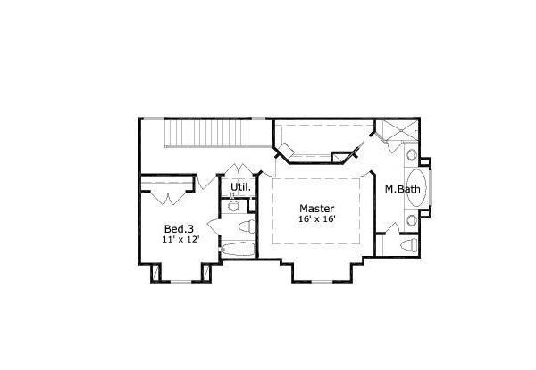 European Floor Plan - Other Floor Plan #411-679