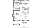 Cottage Style House Plan - 2 Beds 1 Baths 720 Sq/Ft Plan #18-1044 