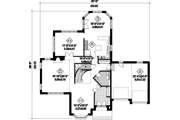 European Style House Plan - 4 Beds 2 Baths 4054 Sq/Ft Plan #25-4476 