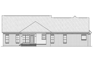 Exterior - Rear Elevation for Country House Plan #21-245 - 3 bed, 2.5 bath