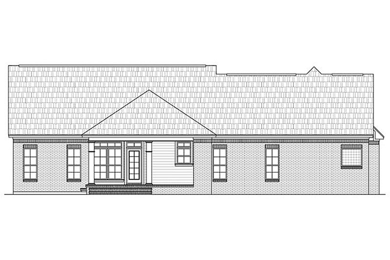 Home Plan - Exterior - Rear Elevation for Country House Plan #21-245 - 3 bed, 2.5 bath