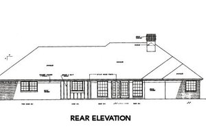 Exterior - Rear Elevation for Traditional House Plan #310-220 - 3 bed, 2 bath