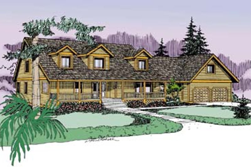 Home Plan - Traditional Exterior - Front Elevation Plan #60-575
