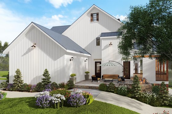 Exterior - Other Elevation 1 for Farmhouse House Plan #54-570 - 4 bed, 4.5 bath