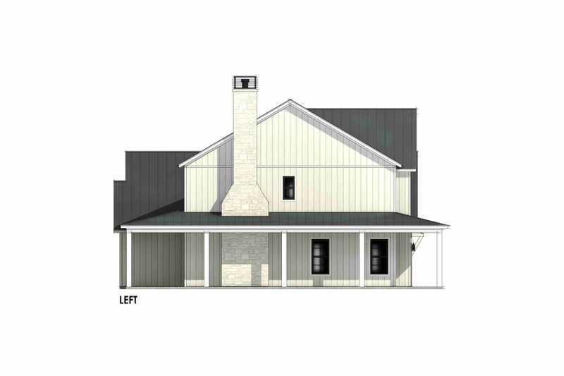 House Design - Exterior - Other Elevation for Farmhouse House Plan #1096-47 - 4 bed, 3.5 bath