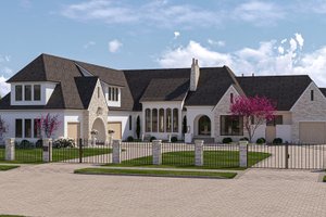 Cottage Exterior - Front Elevation Plan #455-562
