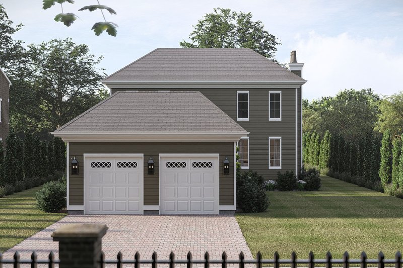 Dream House Plan - Exterior - Rear Elevation for Victorian House Plan #455-776 - 4 bed, 2.5 bath