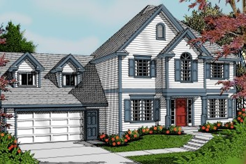 Dream House Plan - Traditional Exterior - Front Elevation Plan #100-227
