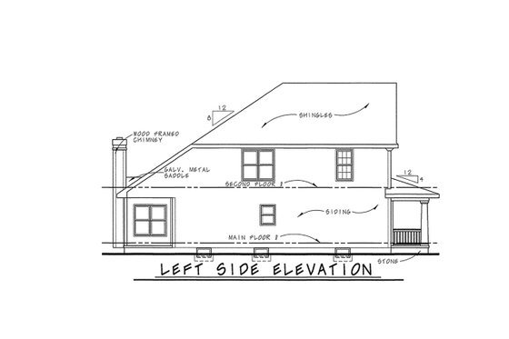 Exterior - Other Elevation for Traditional House Plan #20-2138 - 3 bed, 3 bath