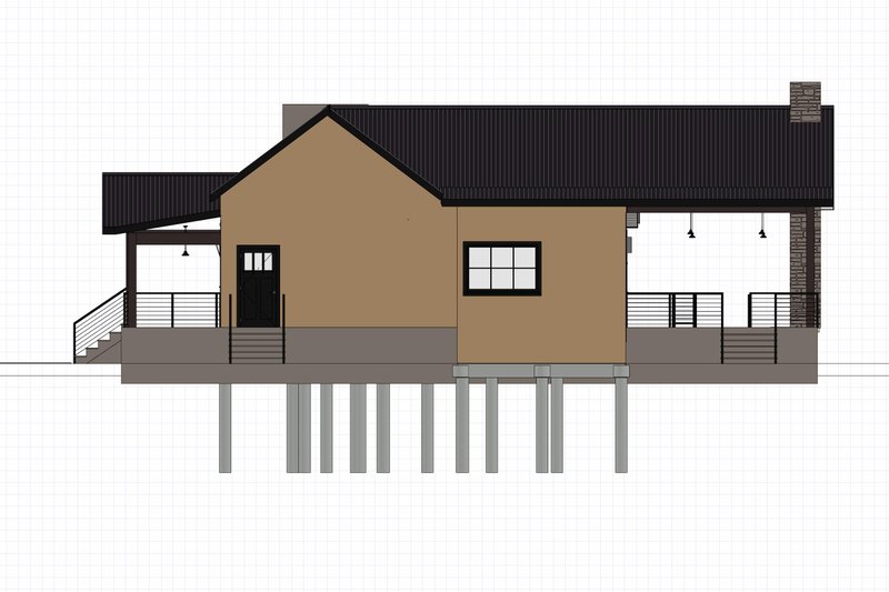 House Blueprint - Photo 20 for Cabin House Plan #1109-10 - 1 bed, 1 bath