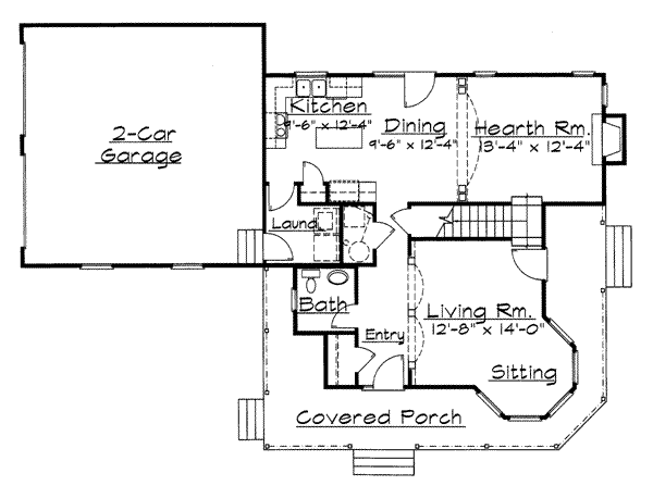 Victorian Floor Plan - Main Floor Plan #31-137