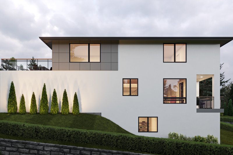 Architectural House Design - Exterior - Other Elevation 1 for Contemporary House Plan #1066-269 - 6 bed, 5 bath