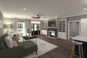 Barndominium Style House Plan - 4 Beds 3 Baths 2096 Sq/Ft Plan #44-294 
