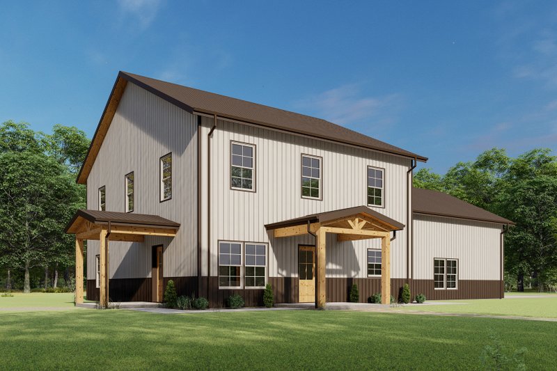 Architectural House Design - Exterior - Other Elevation 5 for Barndominium House Plan #1092-63 - 3 bed, 2.5 bath