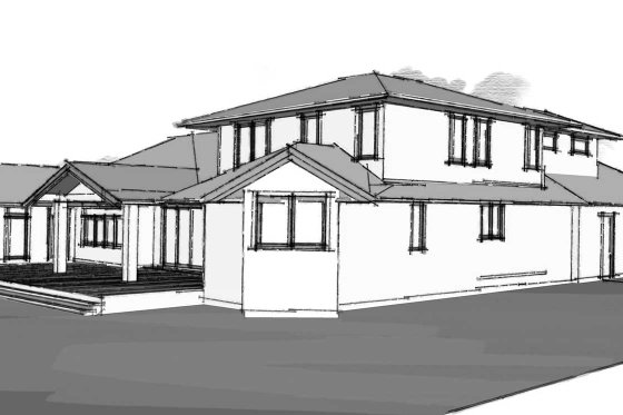 Exterior - Other Elevation 2 for Ranch House Plan #1101-55 - 3 bed, 2.5 bath