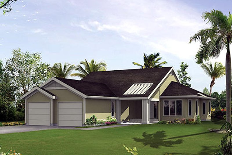 Dream House Plan - Mediterranean Exterior - Front Elevation Plan #57-430