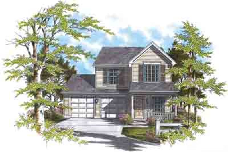 Architectural House Design - Farmhouse Exterior - Front Elevation Plan #48-192