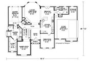 European Style House Plan - 3 Beds 2.5 Baths 2237 Sq/Ft Plan #20-783 