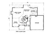 Farmhouse Style House Plan - 3 Beds 3 Baths 1830 Sq/Ft Plan #67-154 