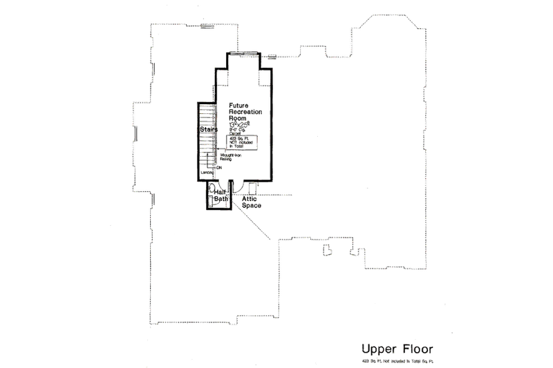 Home Plan - Floor Plan - Other Floor for European House Plan #310-674 - 4 bed, 3 bath