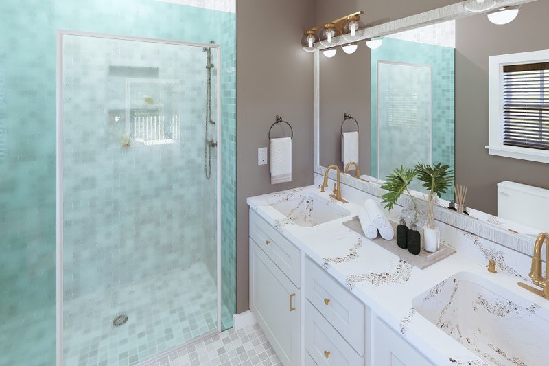 House Plan Design - Interior - Master Bathroom for Farmhouse House Plan #44-289 - 3 bed, 2 bath