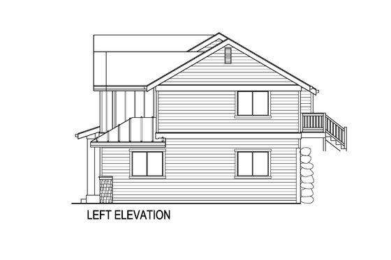Exterior - Other Elevation 1 for Traditional House Plan #569-92 - 3 bed, 2.5 bath