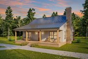 Farmhouse Style House Plan - 2 Beds 1 Baths 1224 Sq/Ft Plan #1117-15 Exterior 