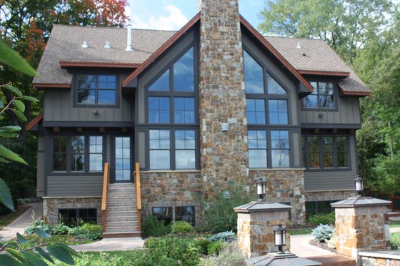 Exterior - Rear Elevation for Craftsman House Plan #51-574 - 5 bed, 3.5 bath