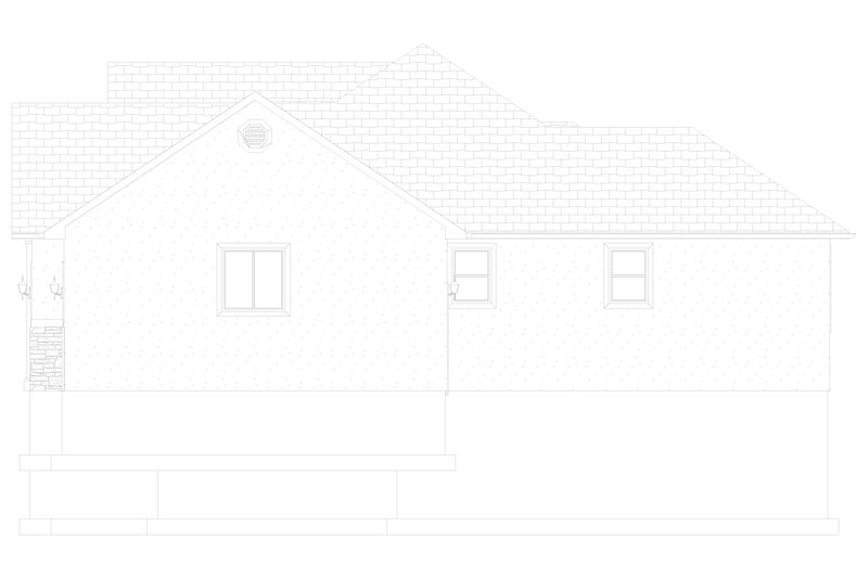 Architectural House Design - Exterior - Other Elevation 1 for Ranch House Plan #1060-11 - 6 bed, 3.5 bath